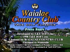 Waialae Country Club - True Golf Classics Title Screen